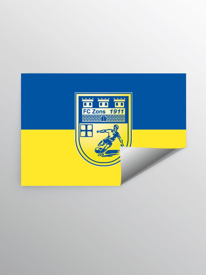 Aufkleber DIN A7 Logo