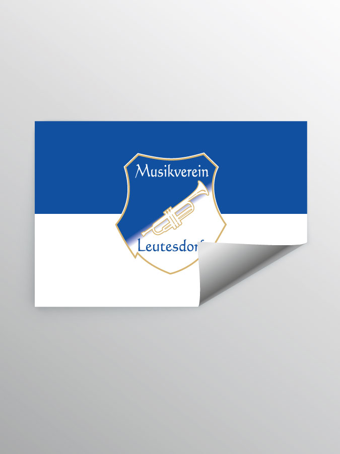 Aufkleber DIN A7 Logo
