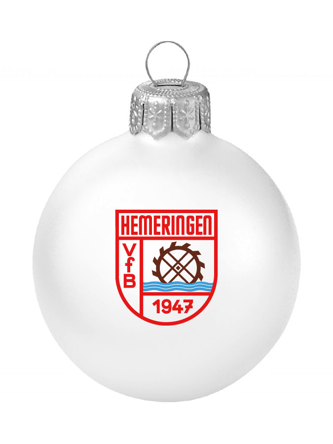 Weihnachtskugel Logo 8cm