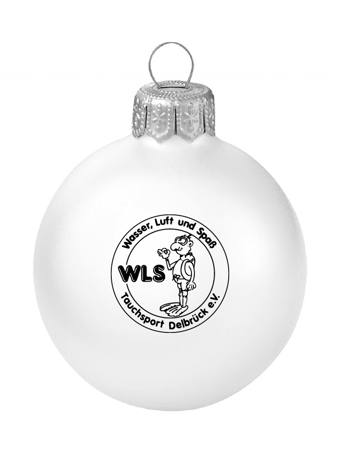 Weihnachtskugel Logo 8cm