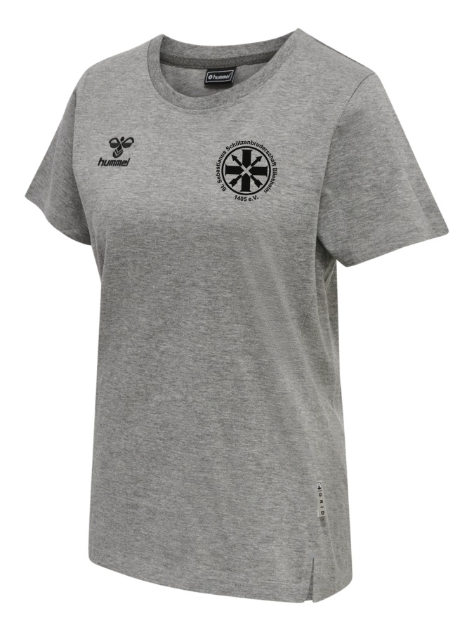 Hummel Move Grid Cotton T-Shirt Wom Damen