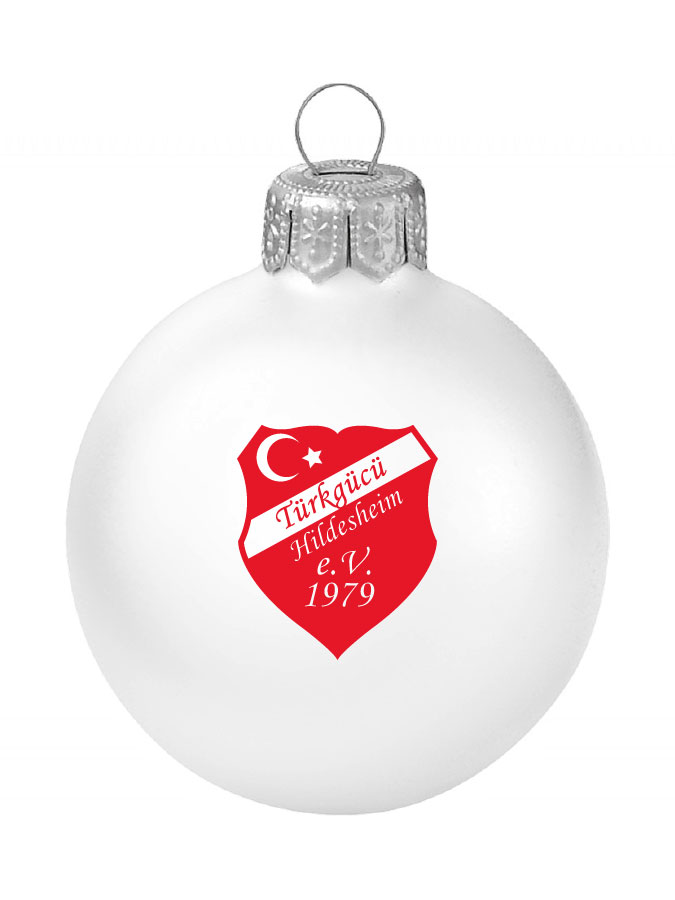 Weihnachtskugel Logo 8cm