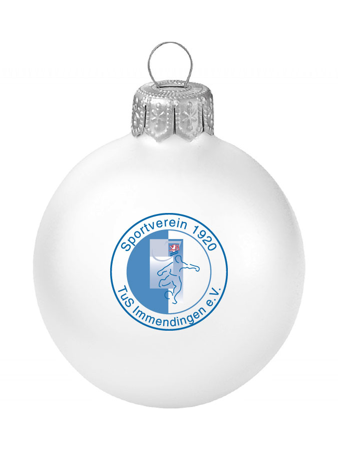 Weihnachtskugel Logo 8cm