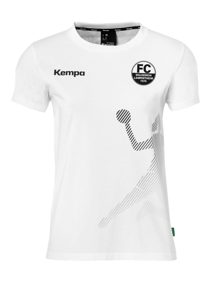 Kempa T-Shirt Black & White Damen