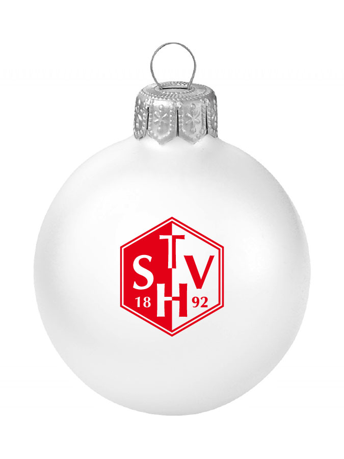 Weihnachtskugel Logo 8cm