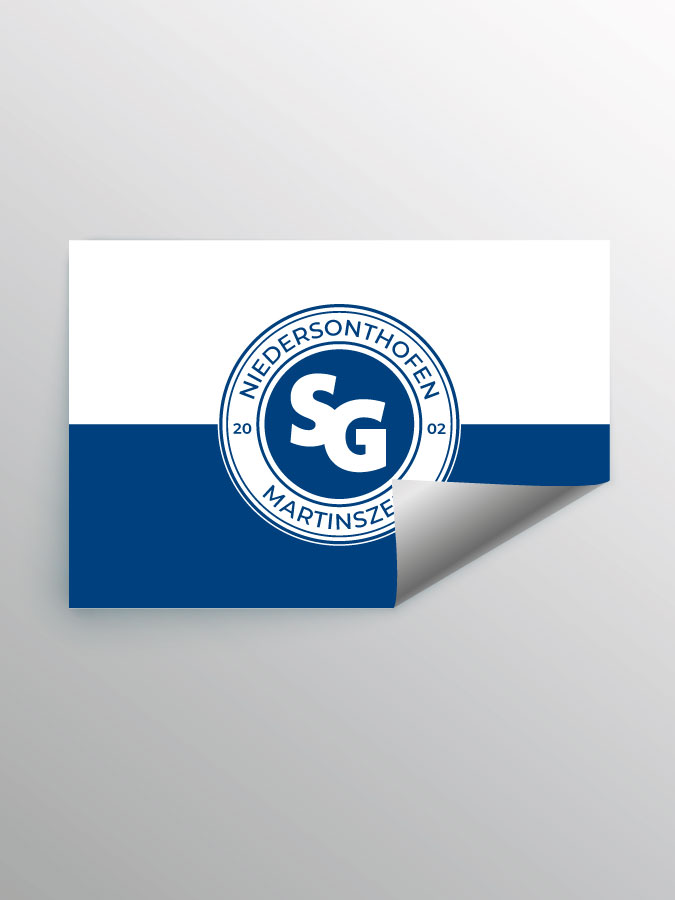 Aufkleber DIN A7 Logo