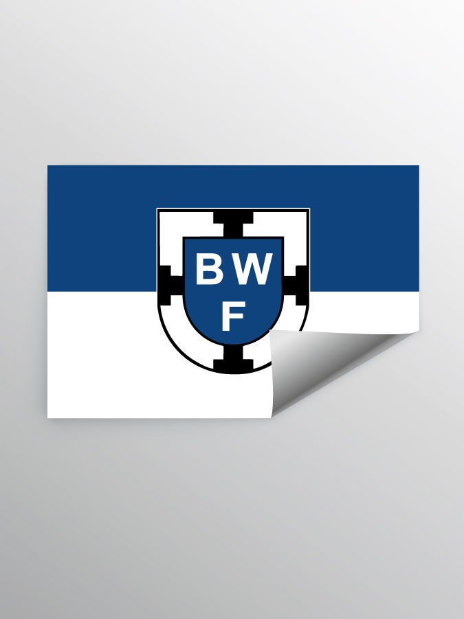 Aufkleber DIN A7 Logo