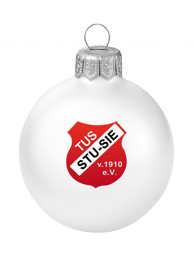 Weihnachtskugel Logo 8cm