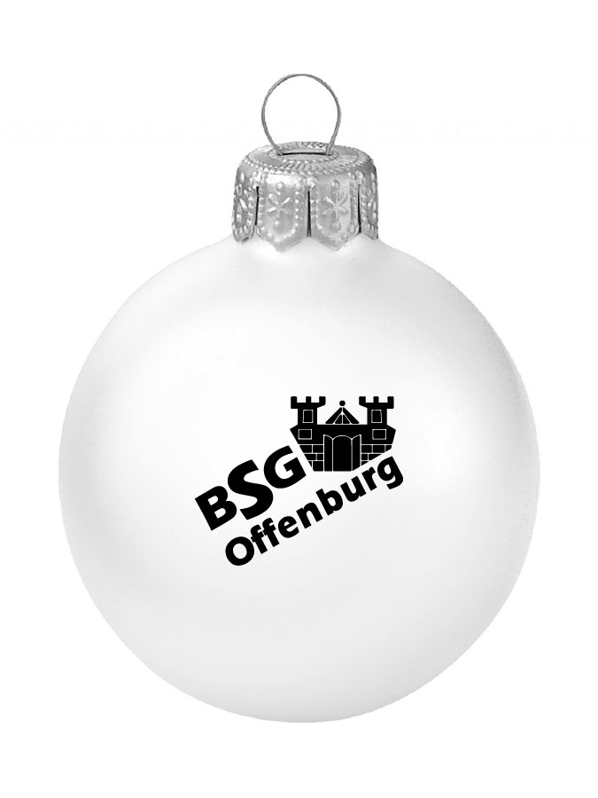 Weihnachtskugel Logo 8cm