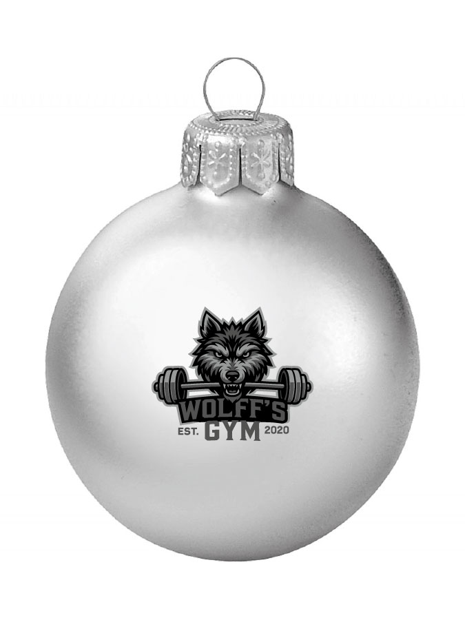 Weihnachtskugel Logo 8cm