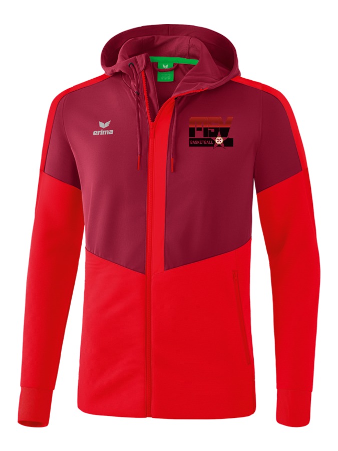 Erima Squad Trainingsjacke mit Kapuze