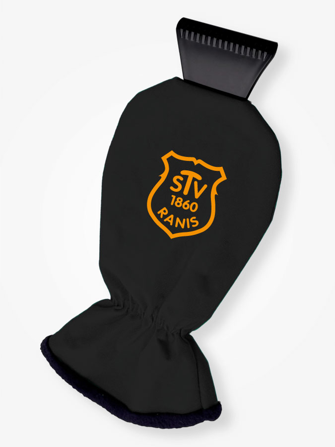 Eiskratzer mit Handschuh