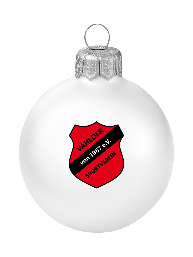 Weihnachtskugel Logo 8cm