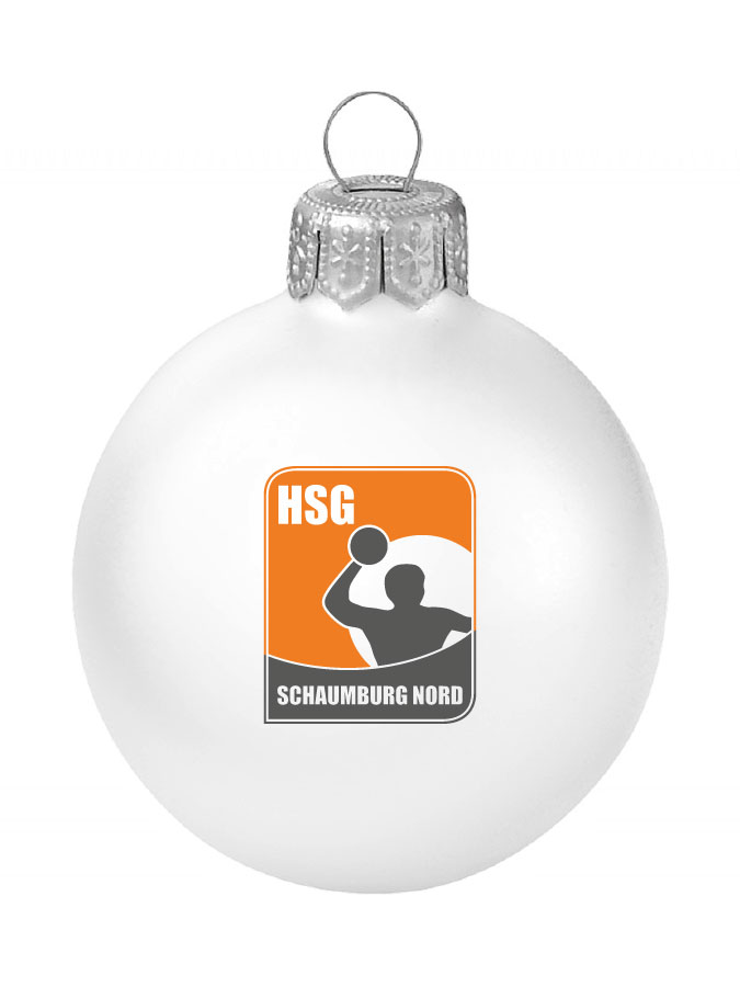 Weihnachtskugel Logo 8cm