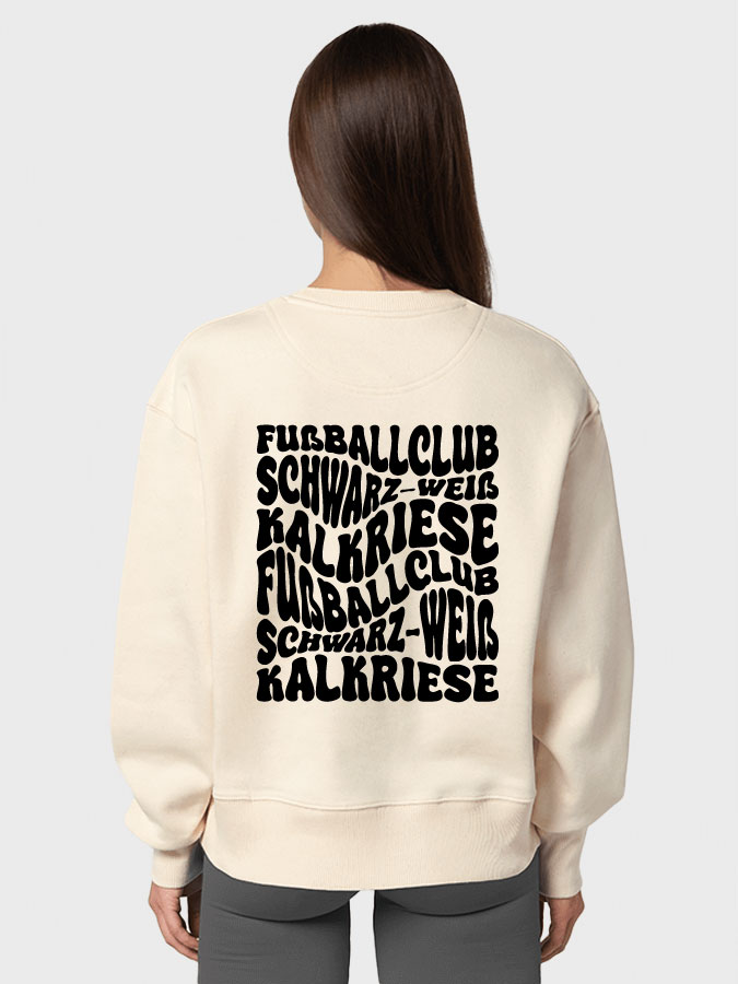 Oversized Sweater Wavy Damen