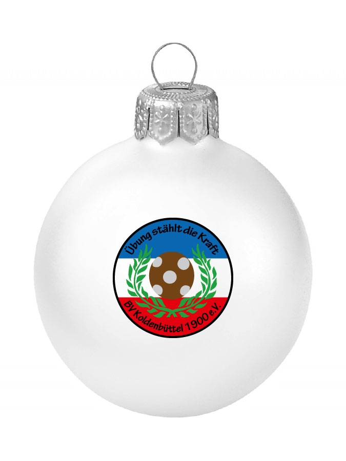 Weihnachtskugel Logo 8cm