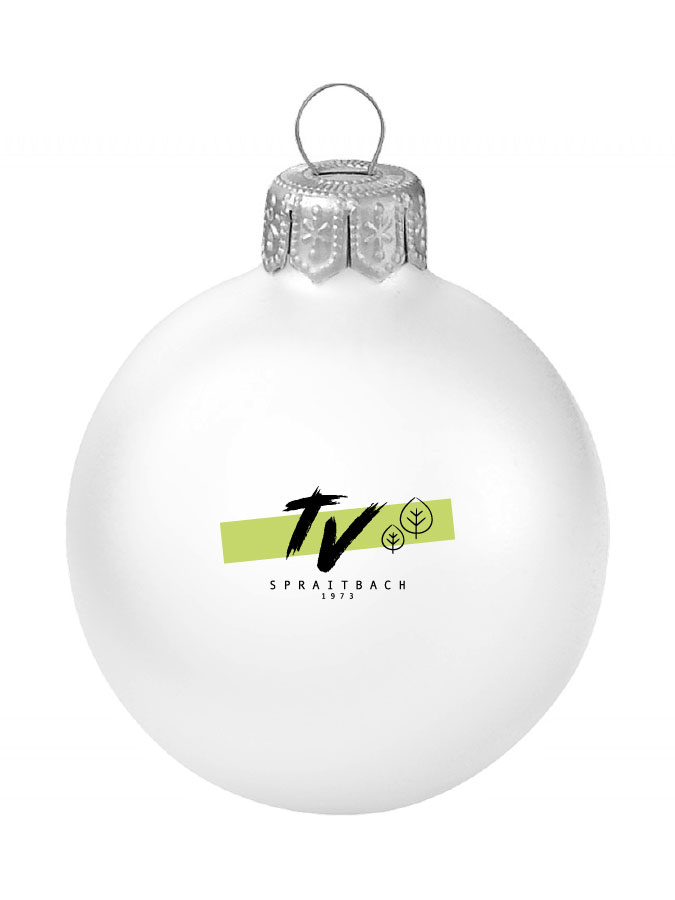 Weihnachtskugel Logo 8cm
