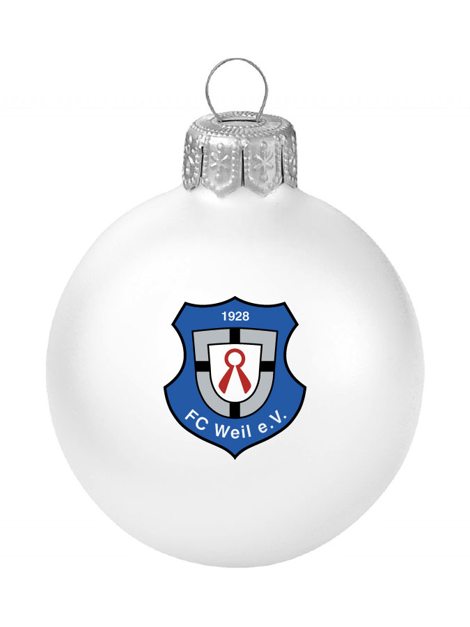 Weihnachtskugel Logo 8cm