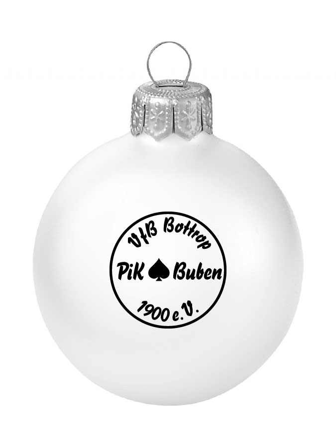 Weihnachtskugel Logo 8cm