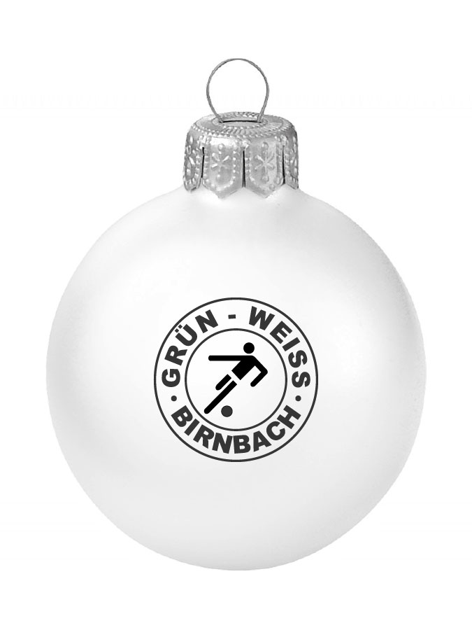 Weihnachtskugel Logo 8cm
