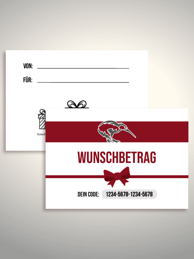 Geschenkgutschein per Versand (Weiß)