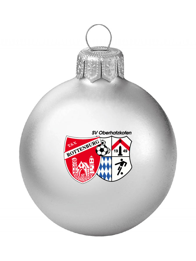 Weihnachtskugel Logo 8cm