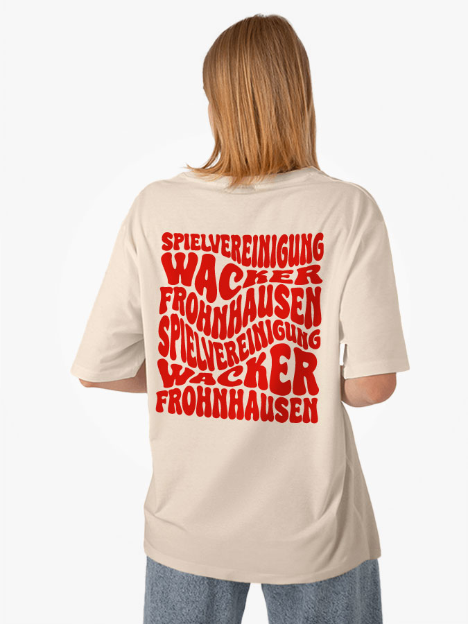 Oversized Shirt Wavy Damen