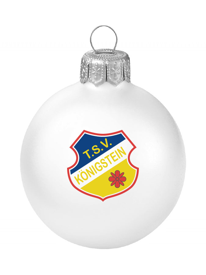 Weihnachtskugel Logo 8cm