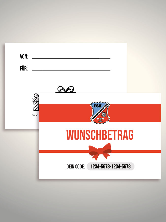 Geschenkgutschein per Versand (Weiß)