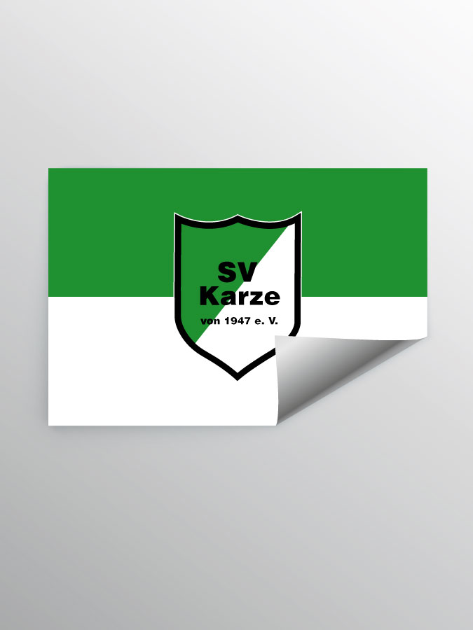 Aufkleber DIN A7 Logo