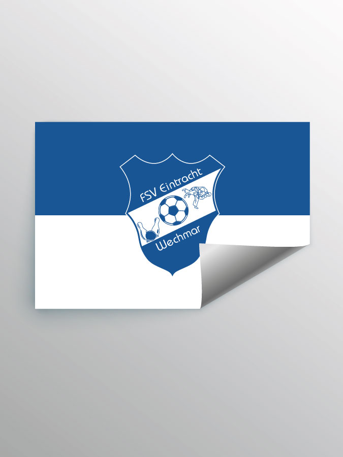 Aufkleber DIN A7 Logo