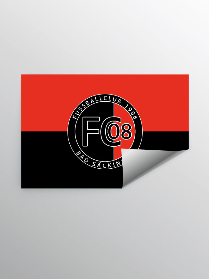 Aufkleber DIN A7 Logo