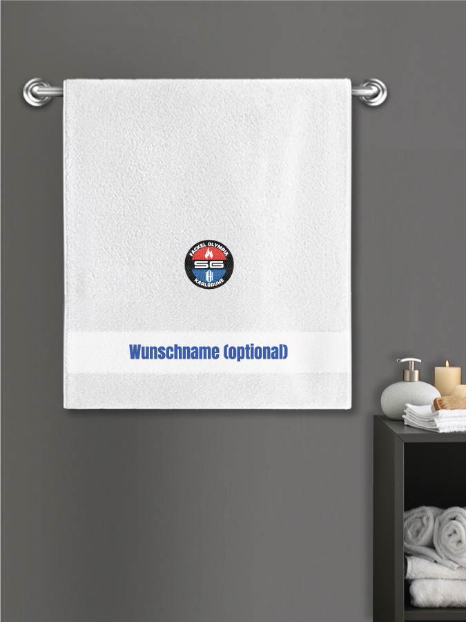 Badehandtuch Team Sticklogo