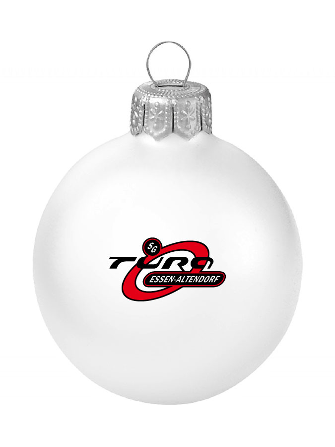 Weihnachtskugel Logo 8cm