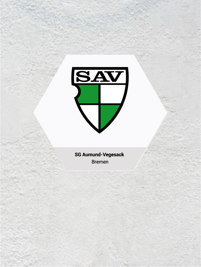 Wandkachel Hexagon mit Logo