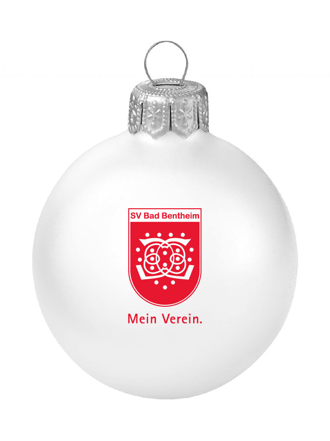 Weihnachtskugel Logo 8cm