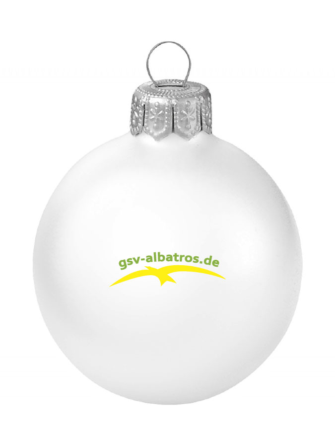 Weihnachtskugel Logo 8cm