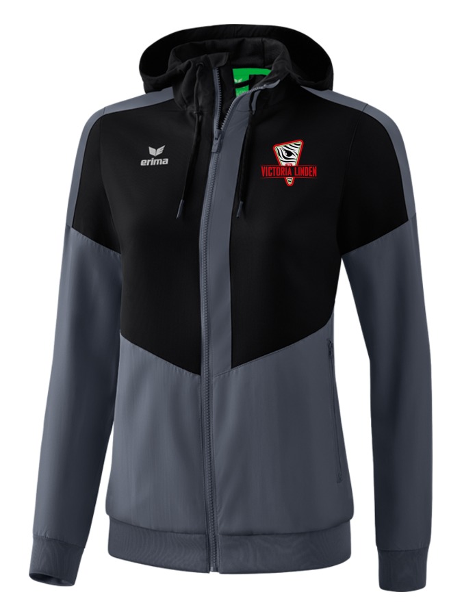 Erima Squad Tracktop Jacke mit Kapuze Damen