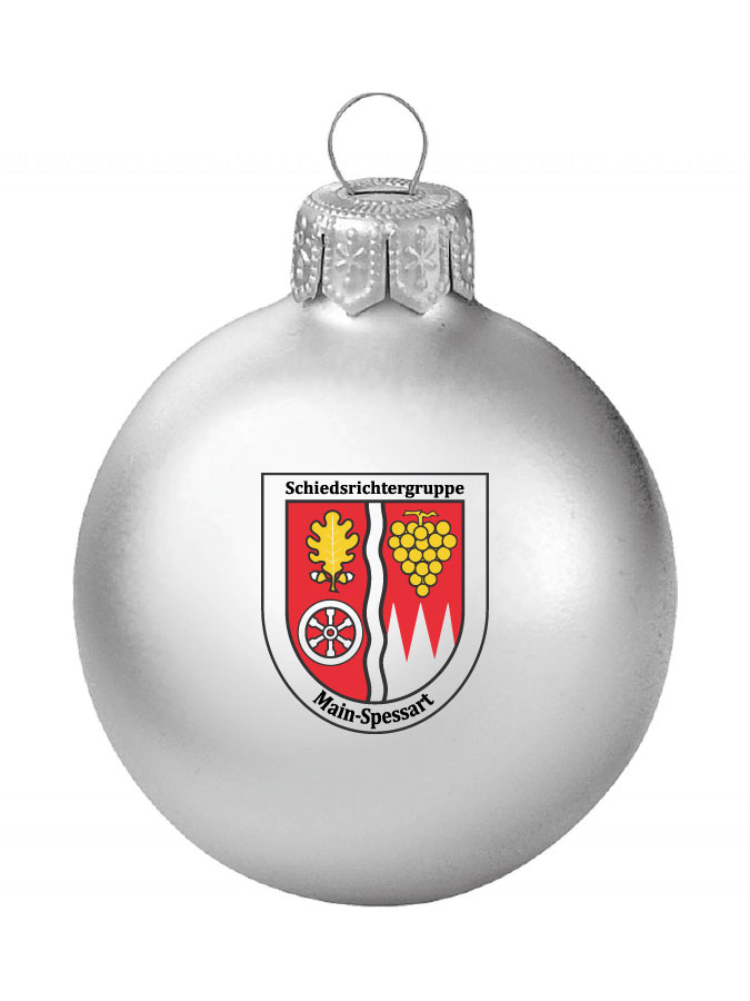 Weihnachtskugel Logo 8cm