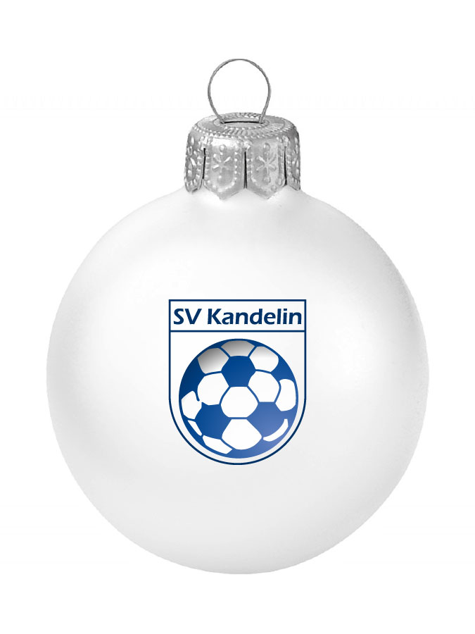 Weihnachtskugel Logo 8cm