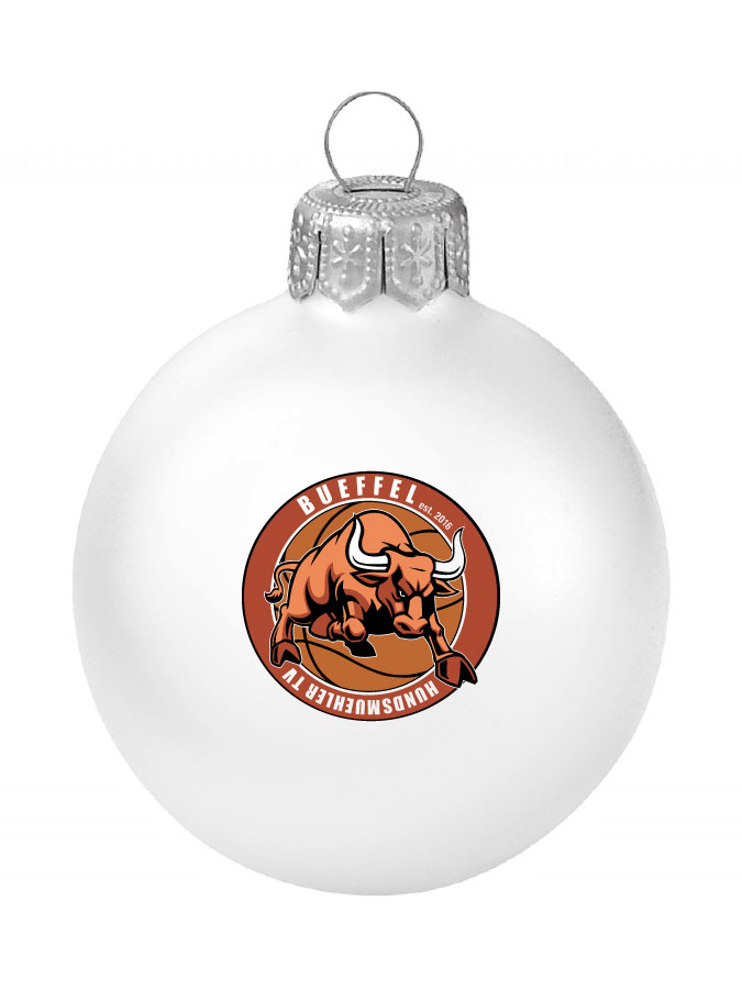 Weihnachtskugel Logo 8cm