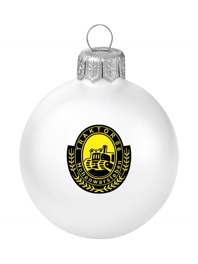 Weihnachtskugel Logo 8cm