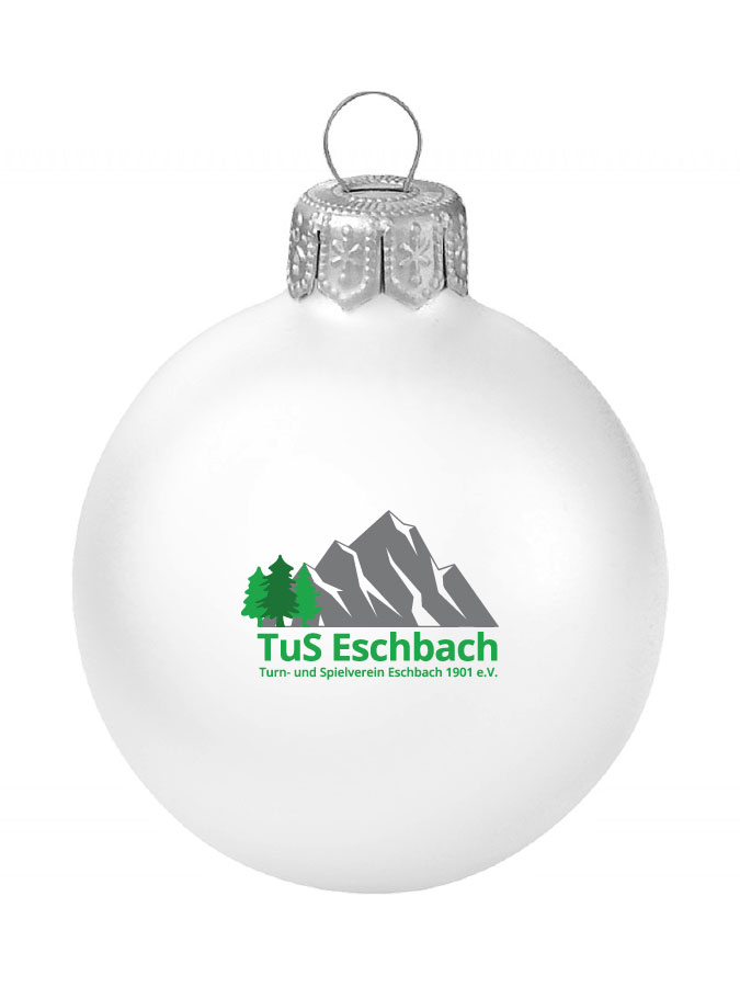 Weihnachtskugel Logo 8cm