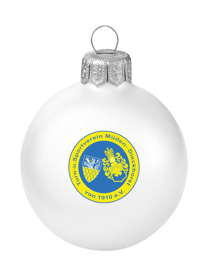 Weihnachtskugel Logo 8cm