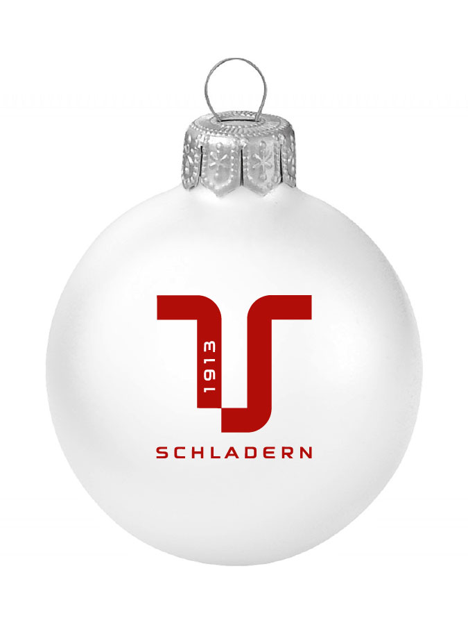 Weihnachtskugel Logo 8cm
