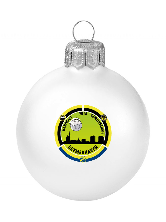 Weihnachtskugel Logo 8cm