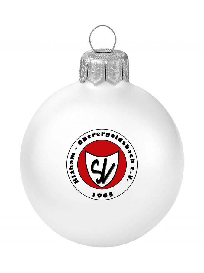 Weihnachtskugel Logo 8cm