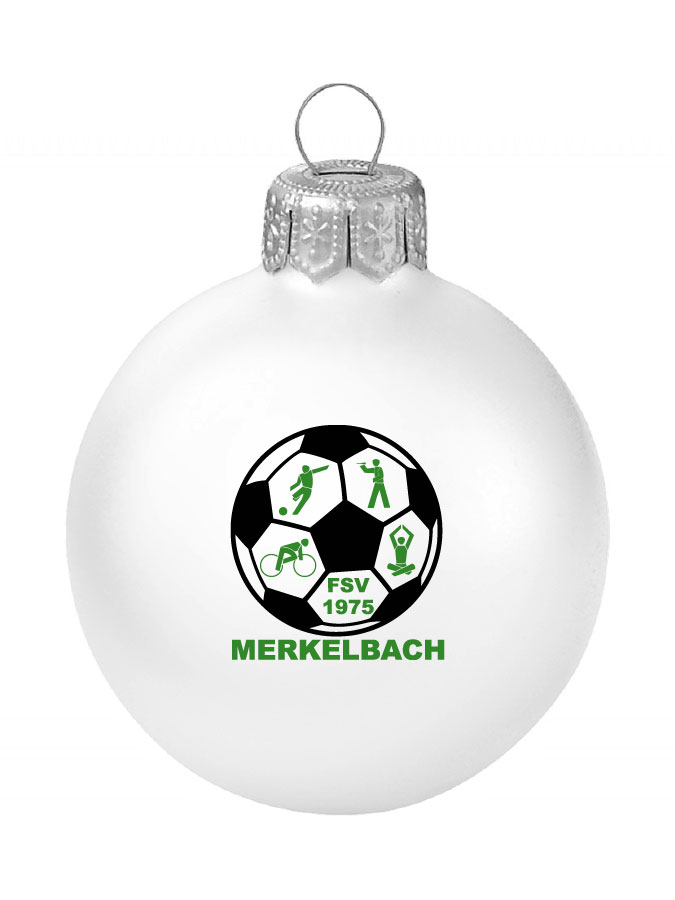 Weihnachtskugel Logo 8cm