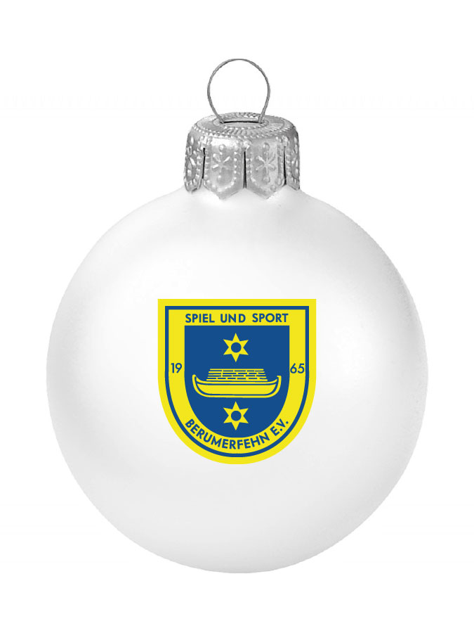 Weihnachtskugel Logo 8cm