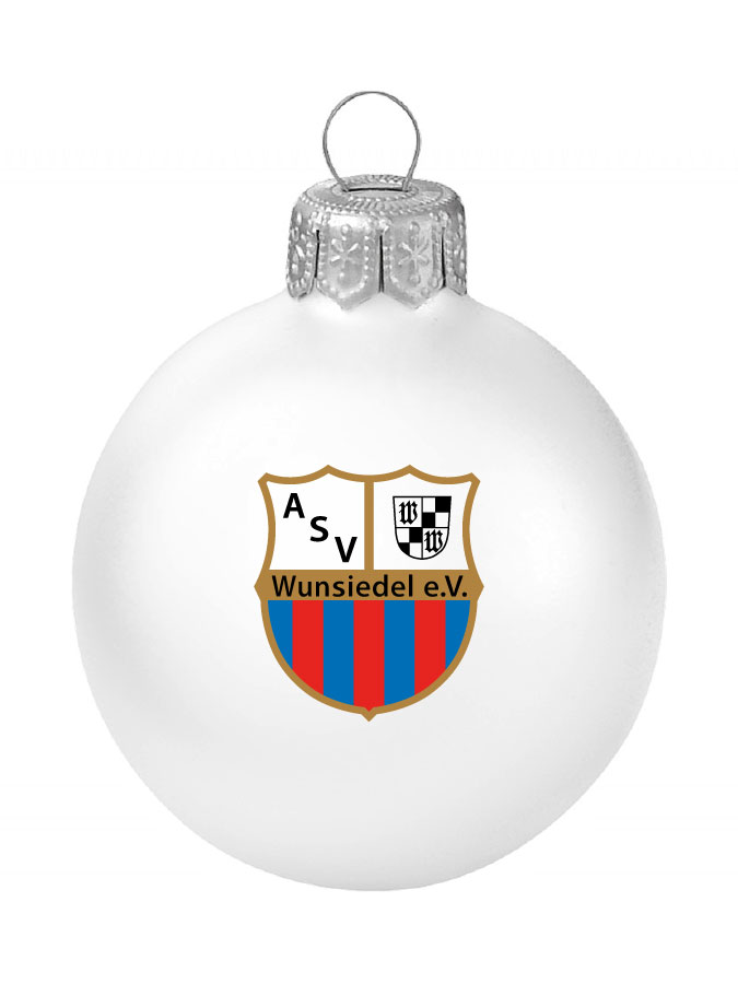 Weihnachtskugel Logo 8cm